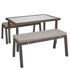 Excellerations® Outdoor Wicker Dining Set 26" (School Age Height)