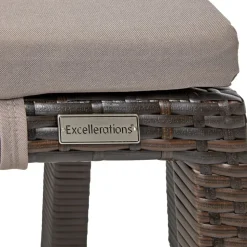 Excellerations® Outdoor Wicker Set - Table, Bench, & 2 Chairs 26" (School Age Height)