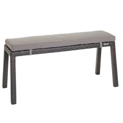 Excellerations® Outdoor Wicker Set - Table, Bench, & 2 Chairs 26
