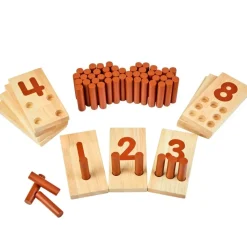 Excellerations® Peg Number Boards - Natural