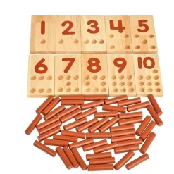 Excellerations® Peg Number Boards - Natural
