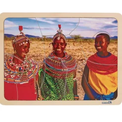 Excellerations® Photographic Multi-Cultural World Puzzles - Set of 9