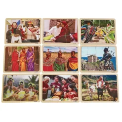 Excellerations® Photographic Multi-Cultural World Puzzles - Set of 9