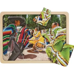 Excellerations® Photographic Multi-Cultural World Puzzles - Set of 9
