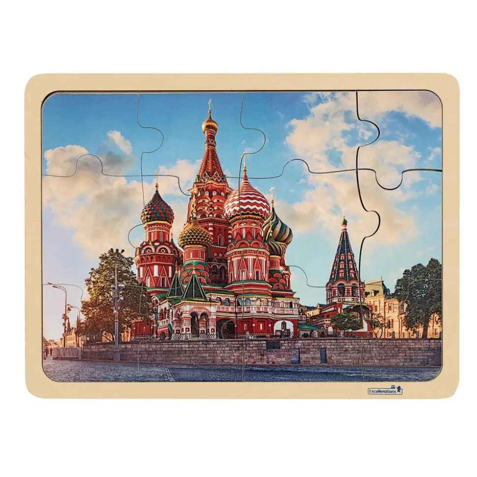 Excellerations® Photo-Real World Heritage Sites Puzzles and Posters - Set of 9 Each