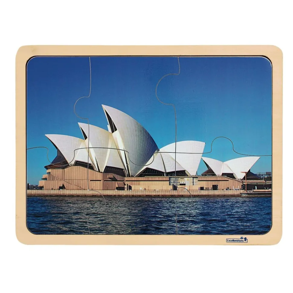 Excellerations® Photo-Real World Heritage Sites Puzzles and Posters - Set of 9 Each