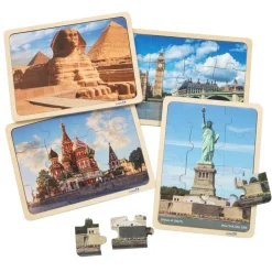 Excellerations® Photo-Real World Heritage Sites Puzzles and Posters - Set of 9 Each