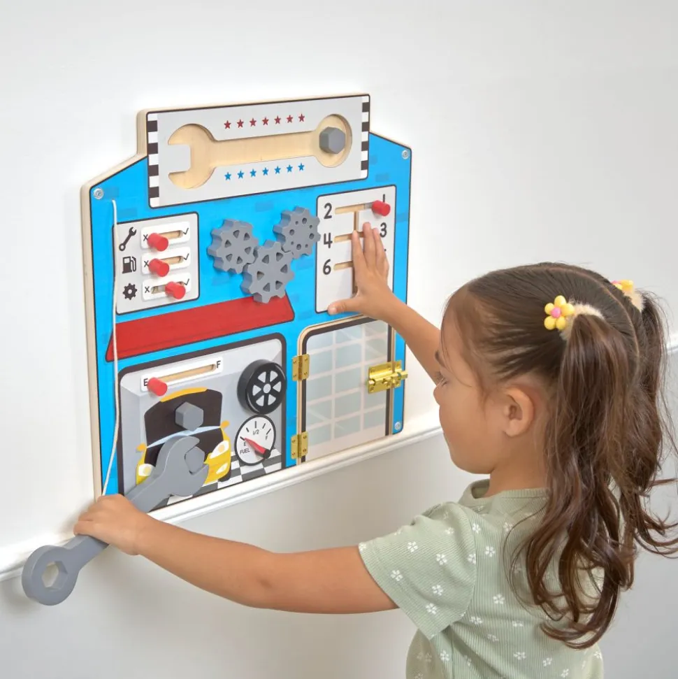 Excellerations® PlayGenius™ Community Helpers Wall Panel Garage