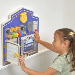 Excellerations® PlayGenius™ Community Helpers Wall Panel Police