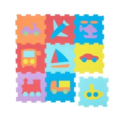 Excellerations® Play Mat: Transportations - Set of 9