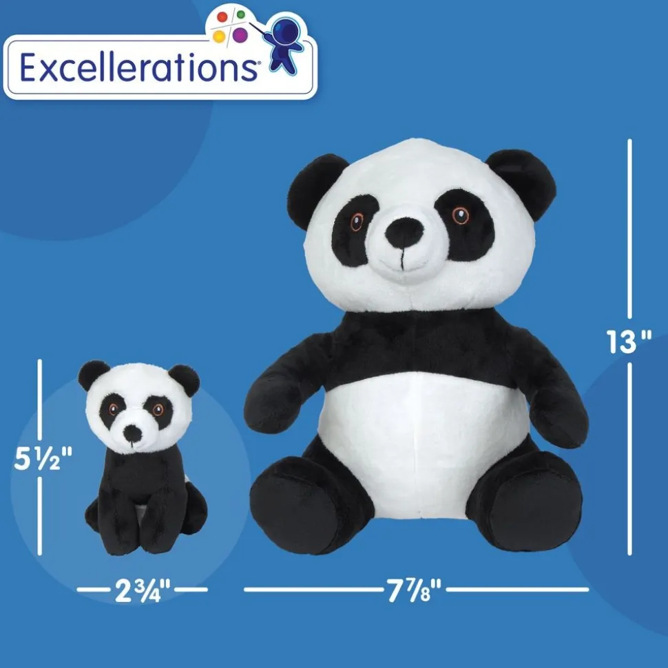 Excellerations® Plush Mama & Baby Panda