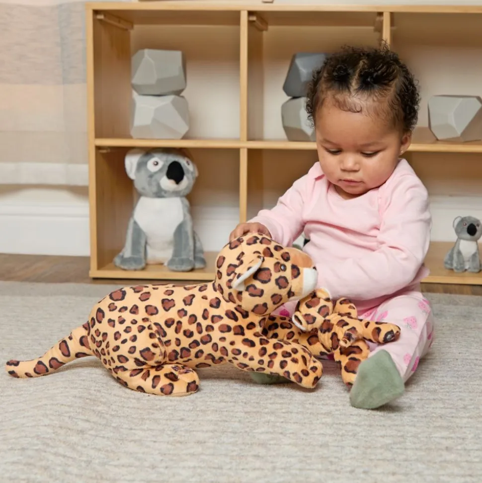 Excellerations® Plush Mama & Baby Leopard