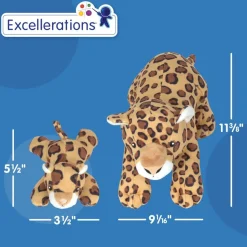 Excellerations® Plush Mama & Baby Leopard
