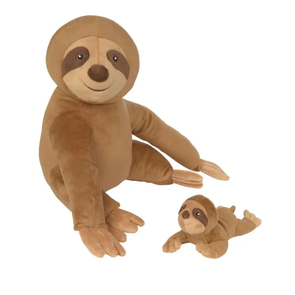 Excellerations® Plush Mama & Baby Sloth
