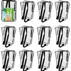 Excellerations® 17" Premium Clear Backpack - Set of 12