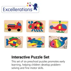 Excellerations® Preschool Puzzles - Set of 6