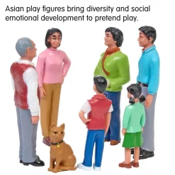 Excellerations® Pretend Play Figures - Extended Asian Family