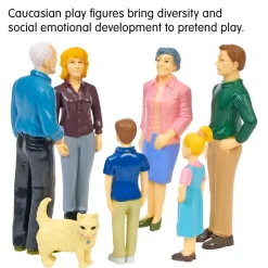 Excellerations® Pretend Play Figures - Extended Caucasian Family