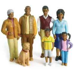 Excellerations® Pretend Play Figures - Extended African-American Family
