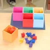 Excellerations® Rainbow Wooden Sorting Boxes & Jumbo Farm Counters Kit