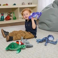 Excellerations® Realistic Plush Animals - Ocean Life Set of 5