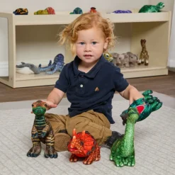 Excellerations® Realistic Plush Animals - Dinosaurs Set of 4