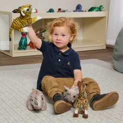 Excellerations® Realistic Plush Animals - Jungle Set of 4