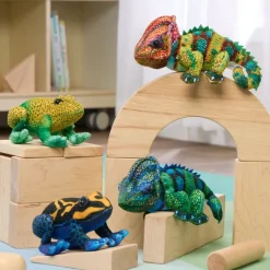 Excellerations® Realistic Plush Animals - Exotic Creatures Set of 4