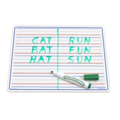 Excellerations® Reversible Dry-Erase Boards with Erasers - Set of 10