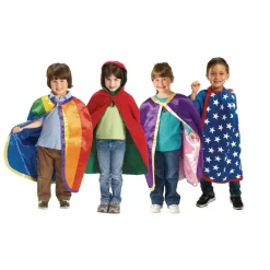 Excellerations® Reversible Fabric Capes - Set of 4