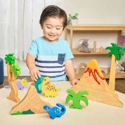 Excellerations® Rubberwood Dinosaur Play Set - 10 Pieces