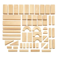 Excellerations® Rubberwood Floor Unit Building Blocks - Starter Set of 58