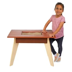 Excellerations® Rubberwood Sensory Table with Chair