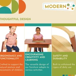 Excellerations® Rubberwood Sensory Table with Chair