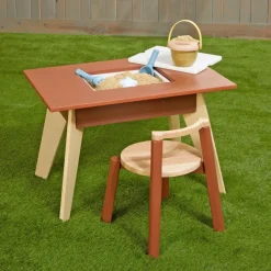 Excellerations® Rubberwood Sensory Table with Chair