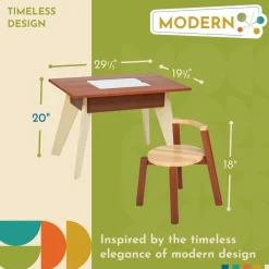 Excellerations® Rubberwood Sensory Table with Chair