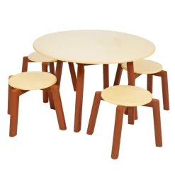 Excellerations® Rubberwood Table and Stool Set