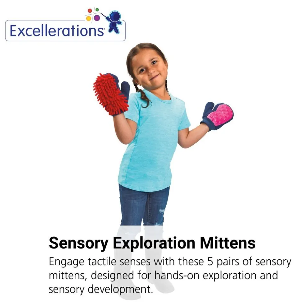 Excellerations® Sensory Exploration Mittens - 5 Pairs