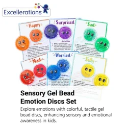 Excellerations® Sensory Gel Bead Emotions Discs Activity
