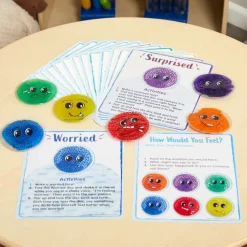 Excellerations® Sensory Gel Bead Emotions Discs Activity