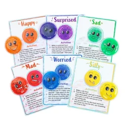 Excellerations® Sensory Gel Bead Emotions Discs Activity