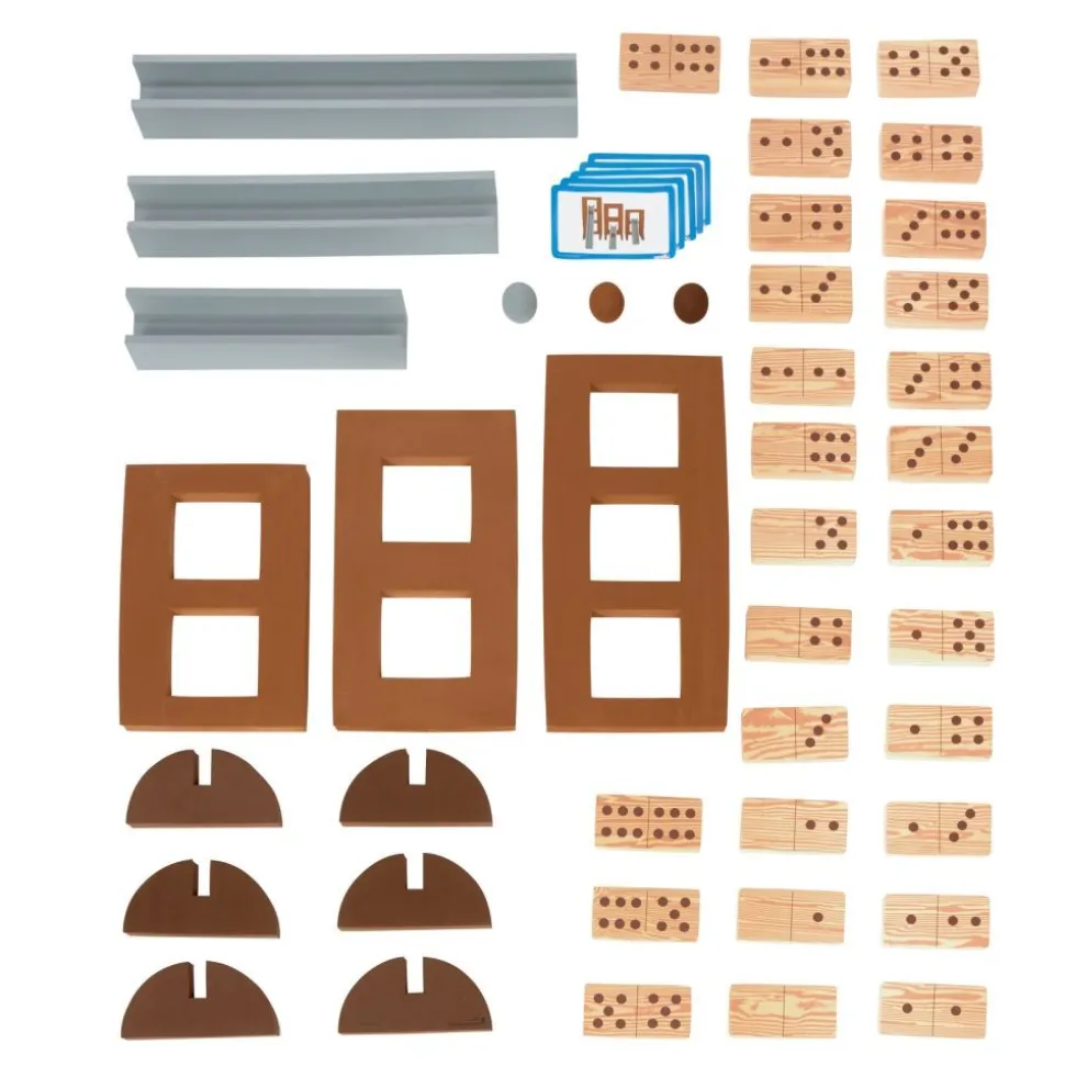 Excellerations® Soft Build n' Play™ Giant Ramp Set & Dominoes Kit - 48pcs