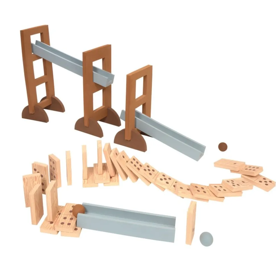Excellerations® Soft Build n' Play™ Giant Ramp Set & Dominoes Kit - 48pcs