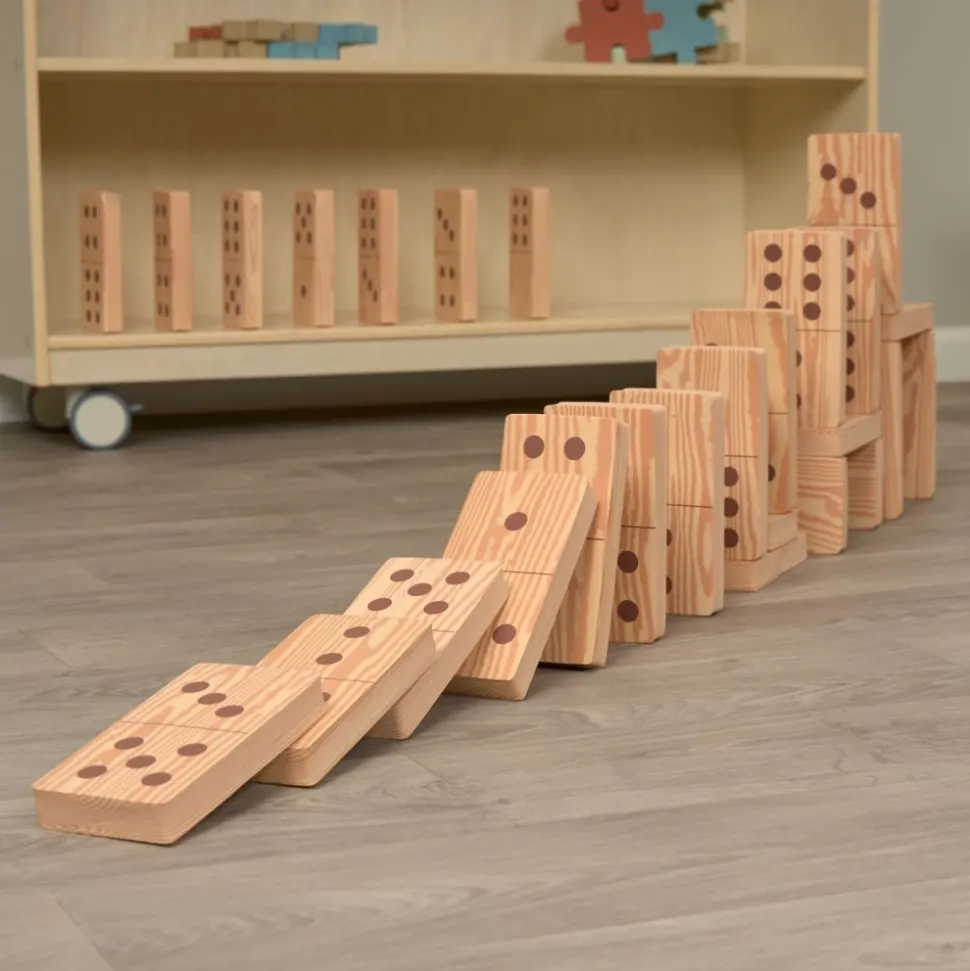 Excellerations® Soft Build n' Play™ Giant 7" Foam Dominoes - Set of 28