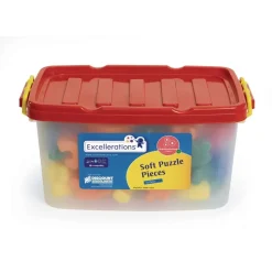 Excellerations® Soft Puzzle Pieces - 62 Pieces