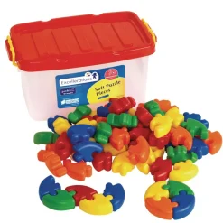 Excellerations® Soft Puzzle Pieces - 62 Pieces