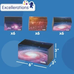 Excellerations® Space Blocks & Cylinders - Set of 36