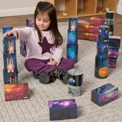 Excellerations® Space Blocks & Cylinders - Set of 36