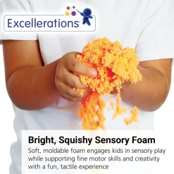 Excellerations® Spectacular Sensory Foam - Orange, 1.1 lb.