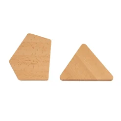 Excellerations® Stackable Wood and Silicone Cones - 48pcs